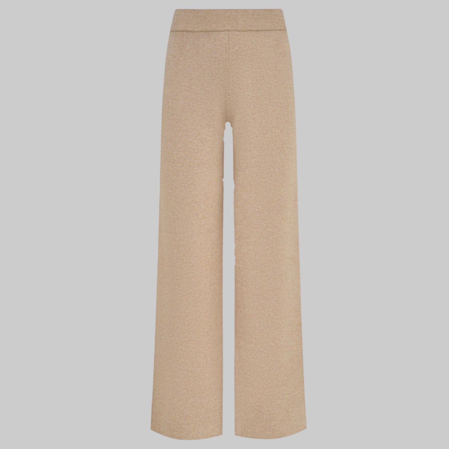 Beige pants on a light gray background