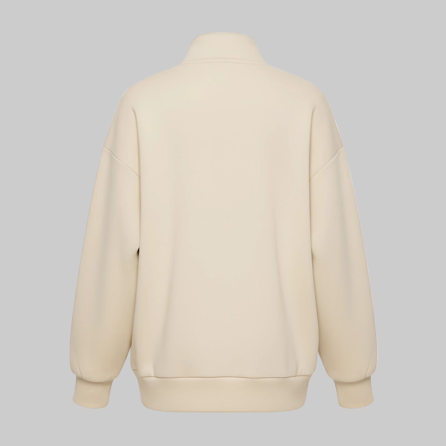 Beige jacket on a white background