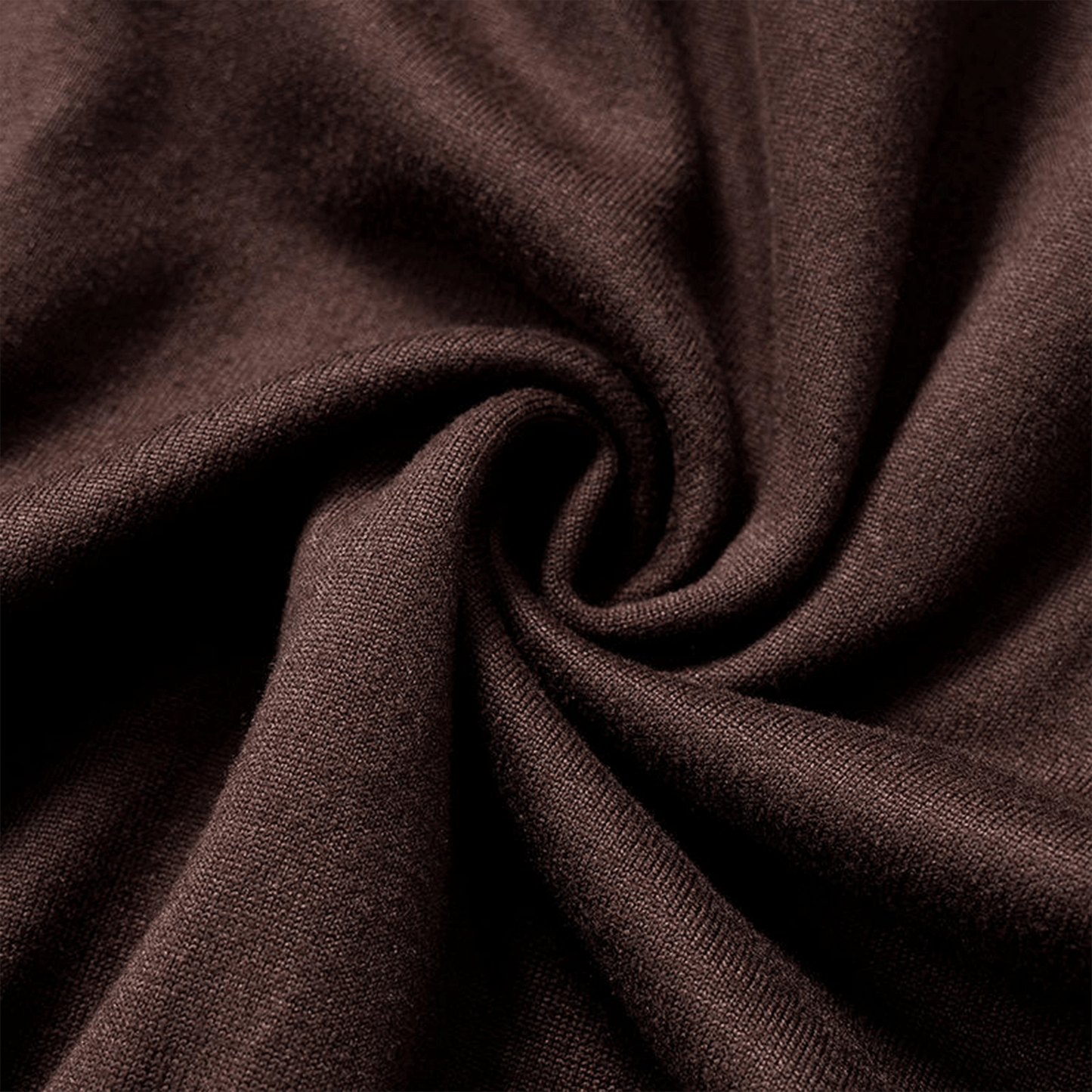 Close-up of brown fabric with folds