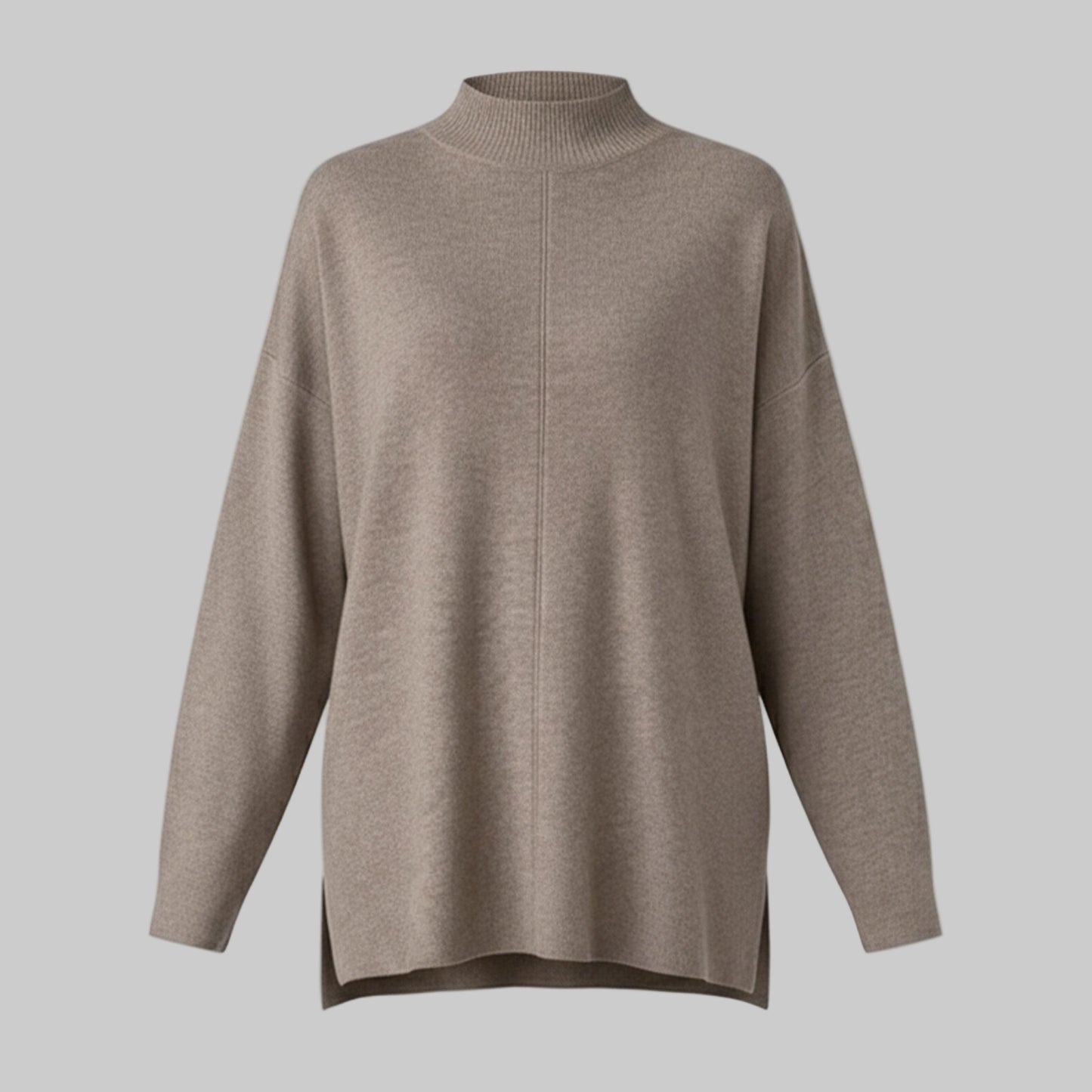 Brown sweater on a white background