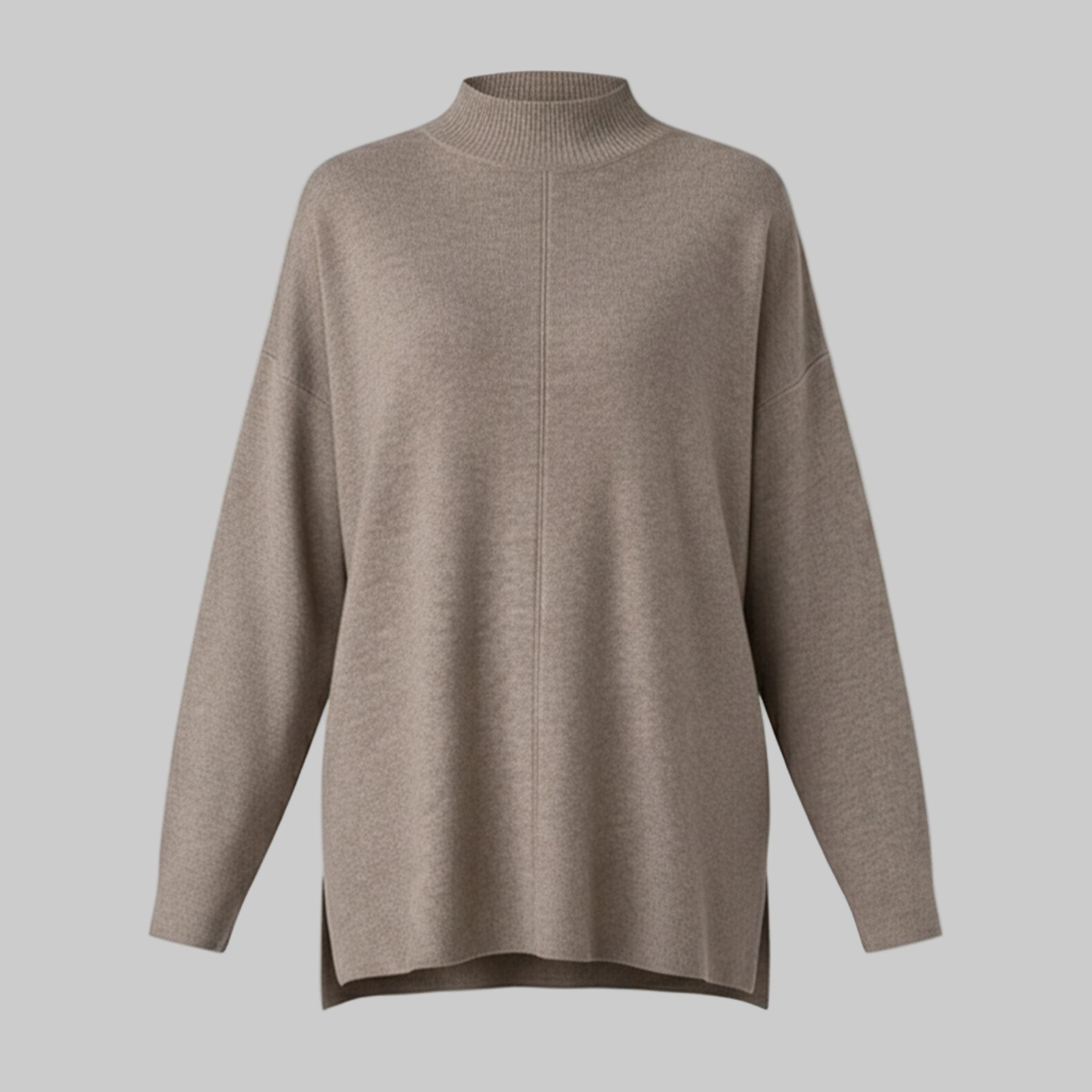 Brown sweater on a white background