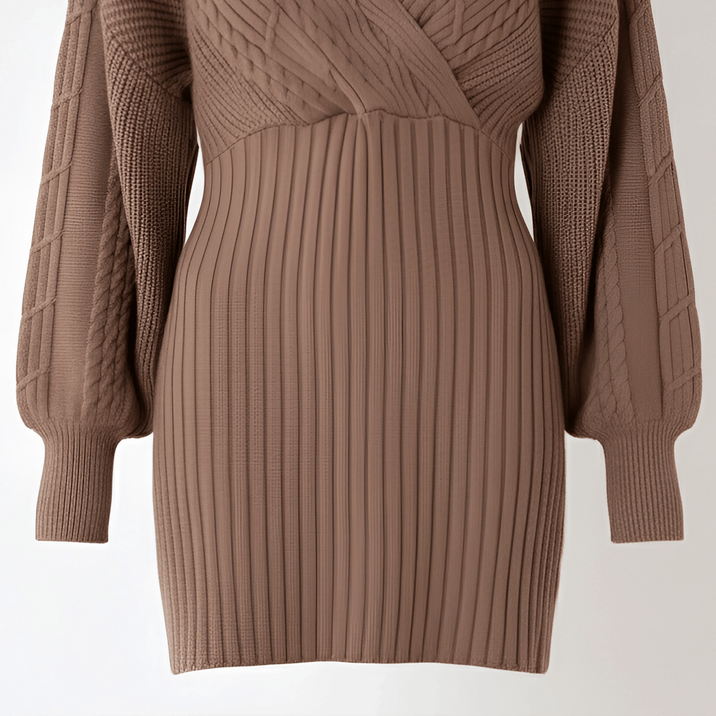 Black dress with buttons on a white background