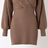 Black dress with buttons on a white background